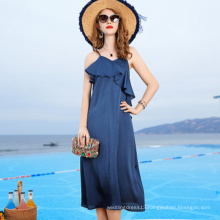 2020 new summer strap women long dress fancy sexy young girl beach dress